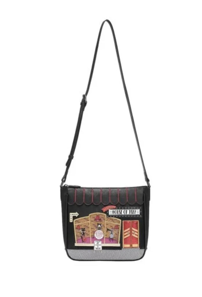 Vendula House of Jazz Square Crossbody Bag