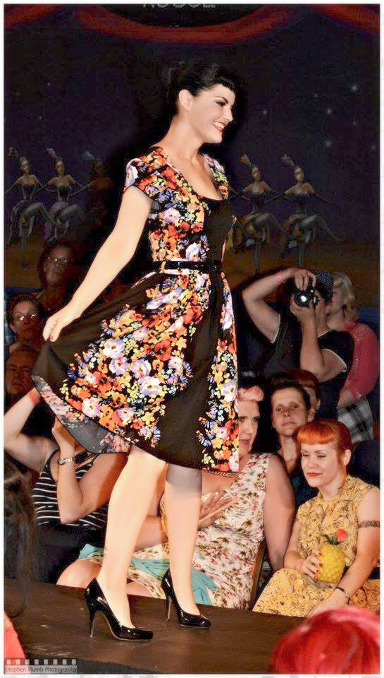 Eeva Dress Black in Floral Print