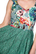 Green Lace Floral by Banned