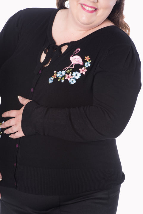 Black Flamingo Cardigan