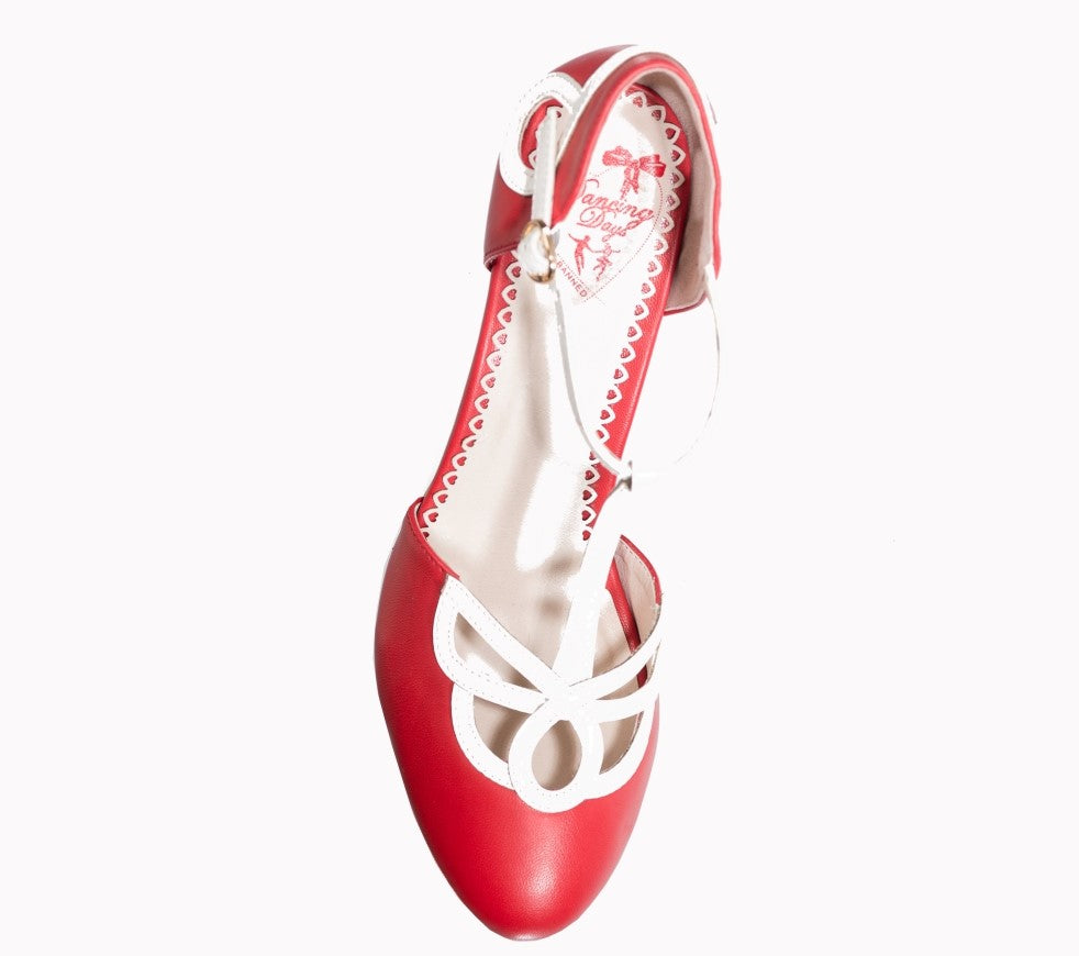 Aimee Heeled Red