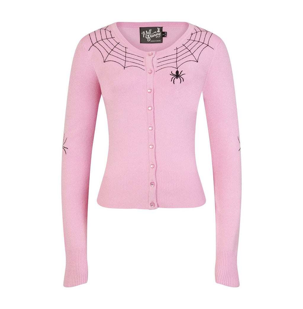 Spider Web Cardi Black, Pink, Red XS - 4XL