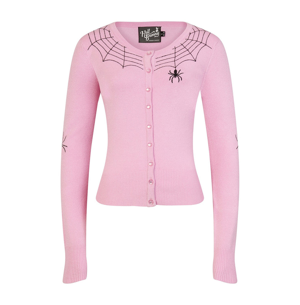 Spider Web Cardi Black, Pink, Red XS - 4XL