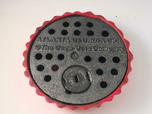 Coca Cola Bottle Top Money Bank Cast Iron