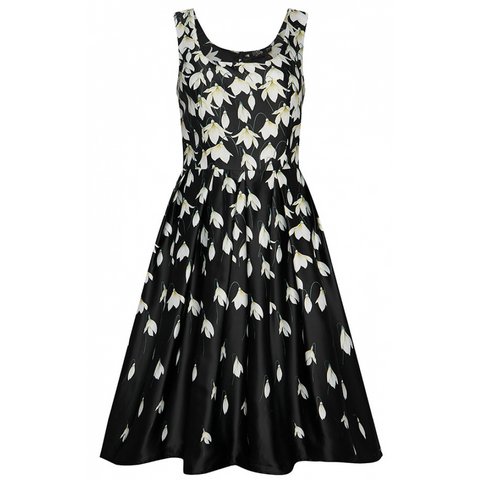 Dolly Black with Snowdrops