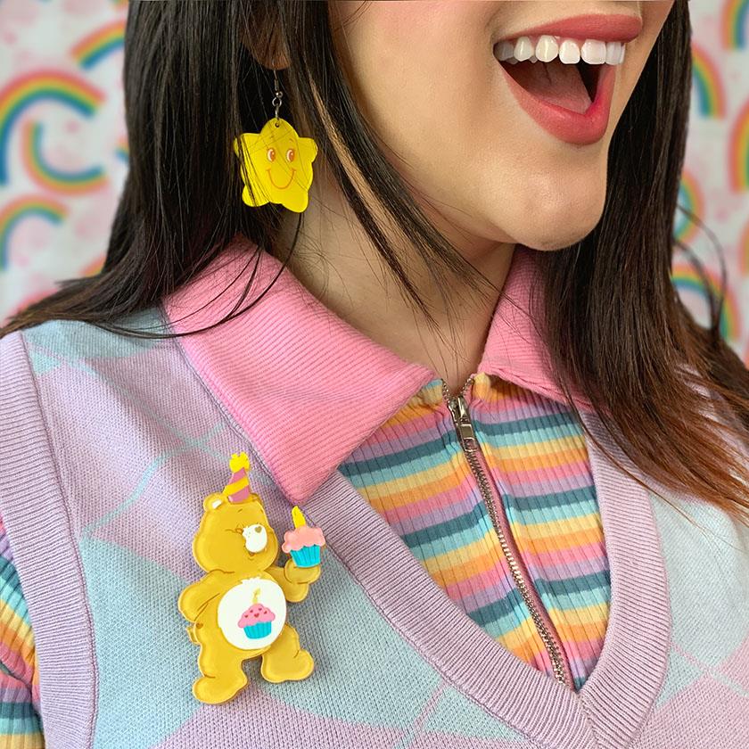 Birthday Bear's Cake Brooch 2022