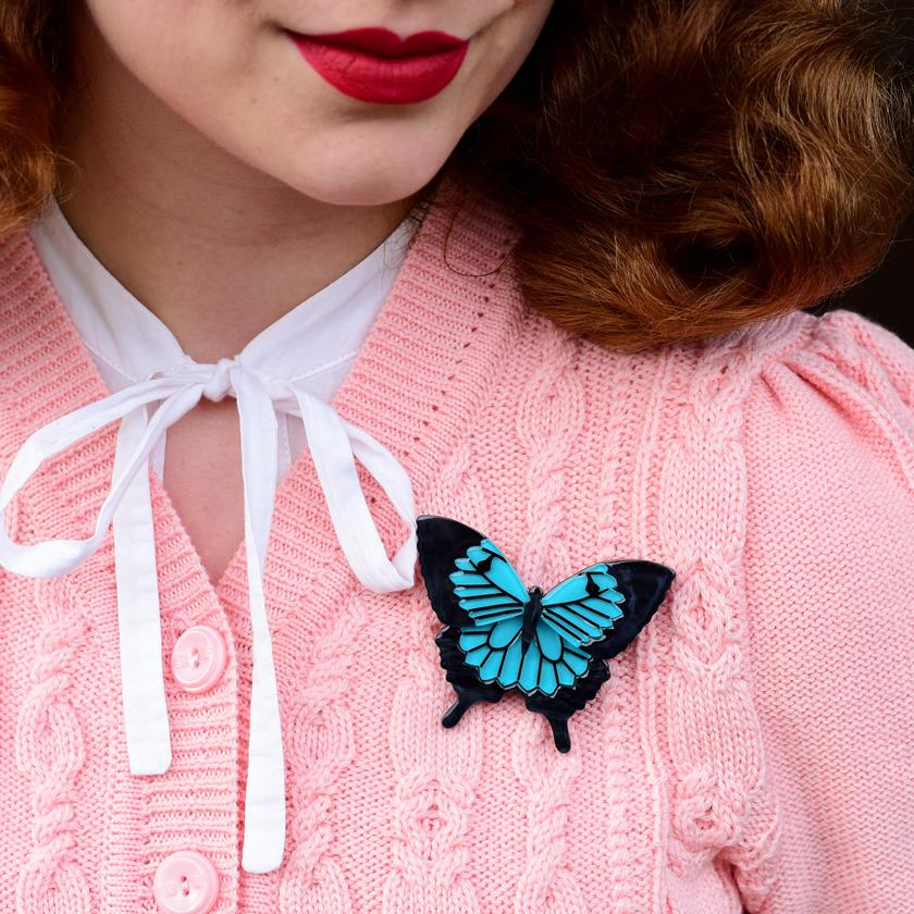 Erstwilder Blue Emperor Brooch