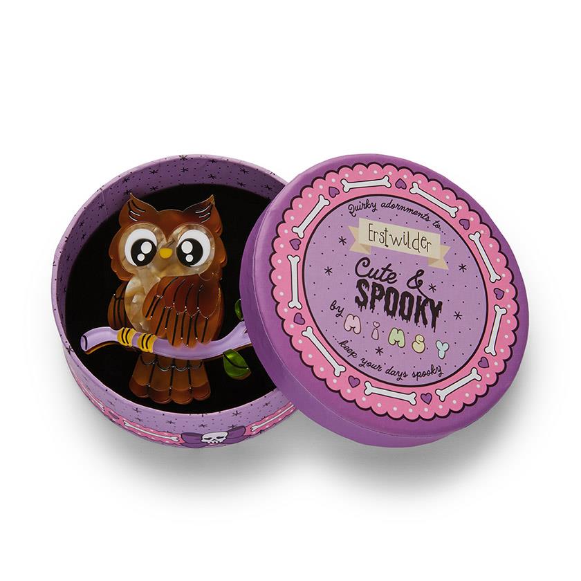 Owl Eyes on You Brooch