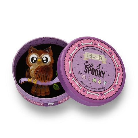 Owl Eyes on You Brooch