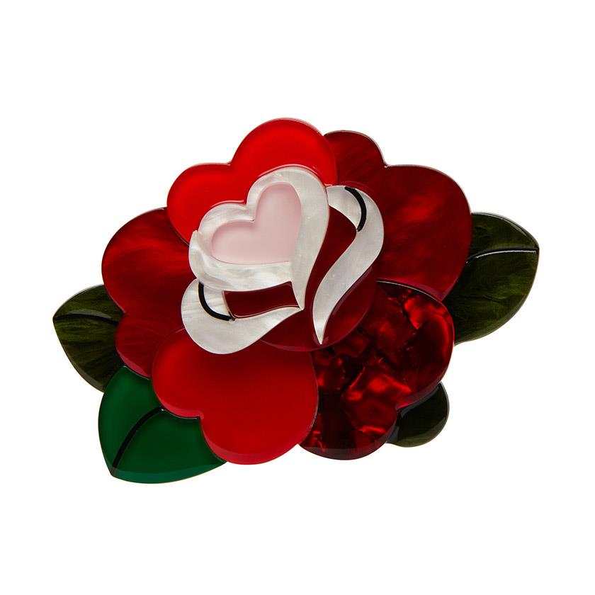 Roses are Red Brooch