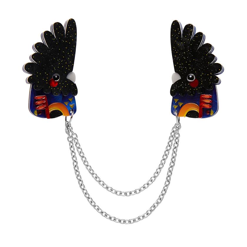 The Rare Red Tail Cockatoo Cardigan Clips Erstwilder