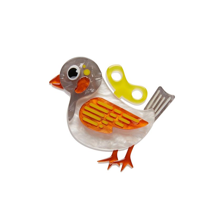 Wind-Up Whimsy Mini Brooch
