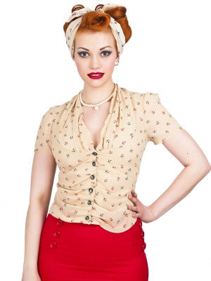 Collectif Greta Anchor Blouse