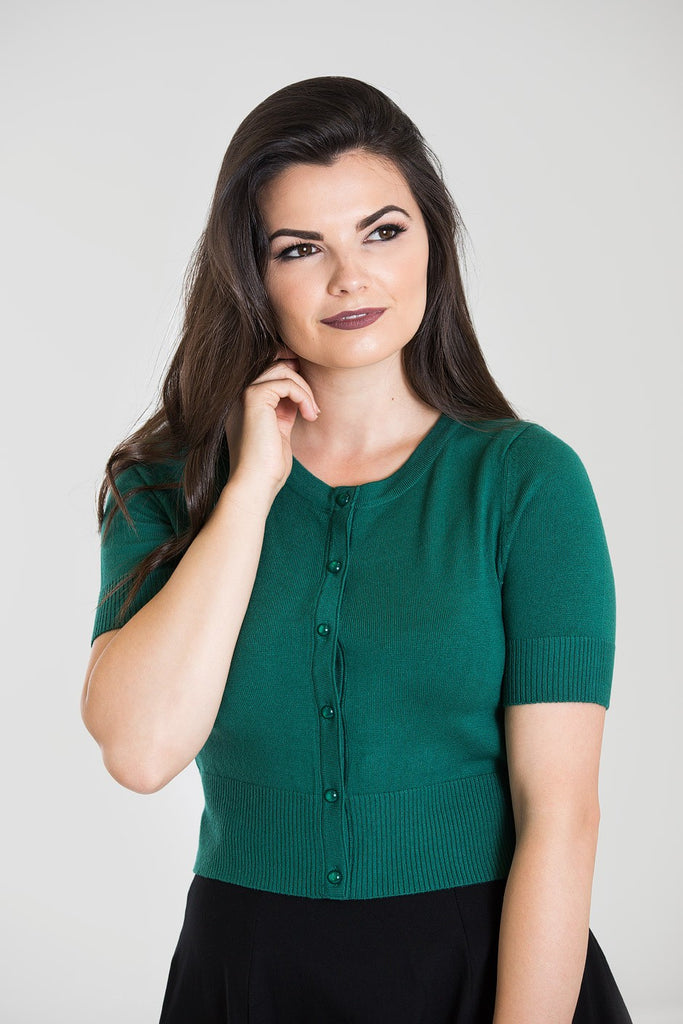 Wendi Cardigan Dark Green  XS - 4XL