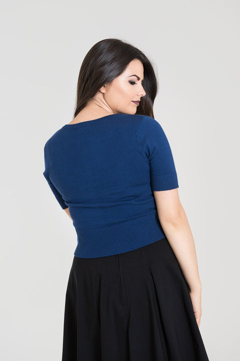 Wendi Cardigan Navy XS - 4XL