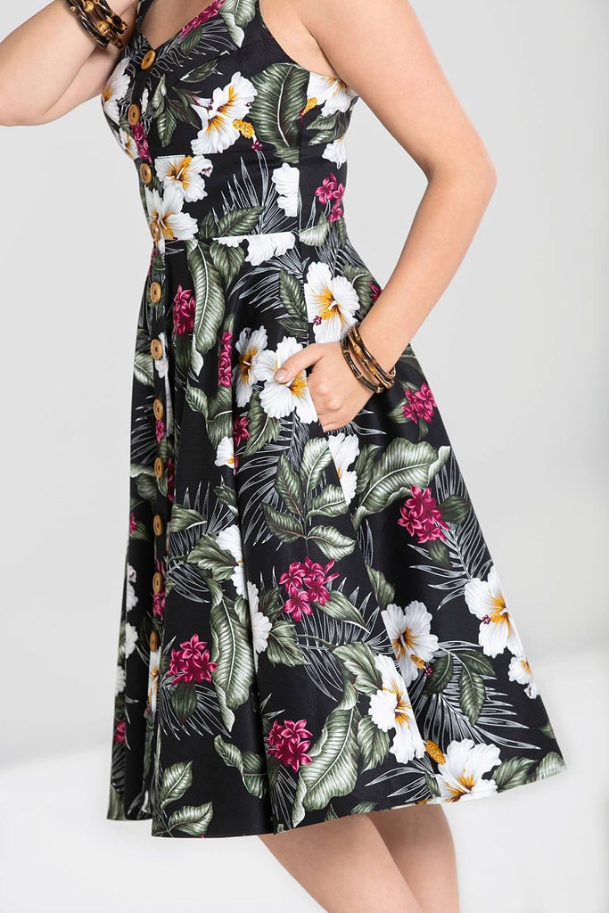 Tahiti Dress Hell Bunny Black