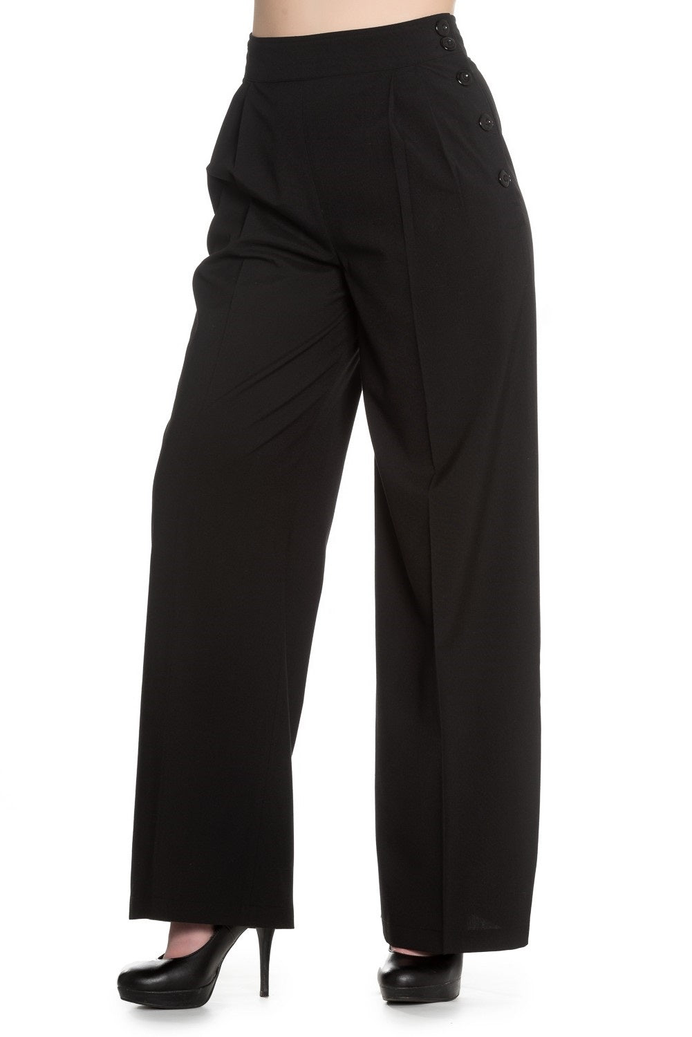Hell Bunny Hurbertine High Waisted Trousers