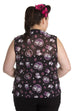 Kitty Blossom PLUS Size Blouse Top Hell Bunny
