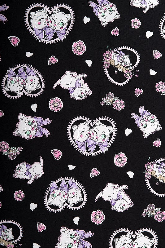 Kitty Blossom PLUS Size Blouse Top Hell Bunny