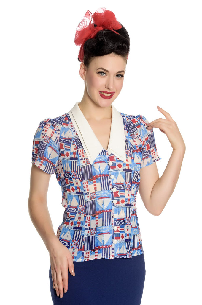 Kullen Blouse By Hell Bunny