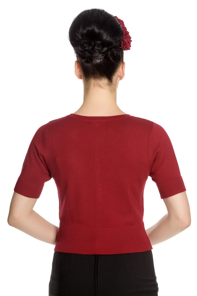 Wendi Cardi Dark Red XS - 4XL