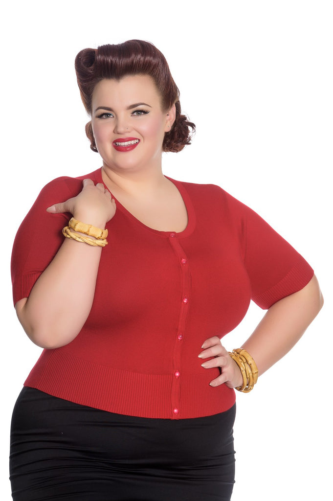 Wendi Cardi Red XS - 4XL