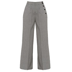 Hell Bunny Jackson  High Waisted Trousers