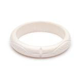 Midi Daisy White Fakelite Bangle Duchess