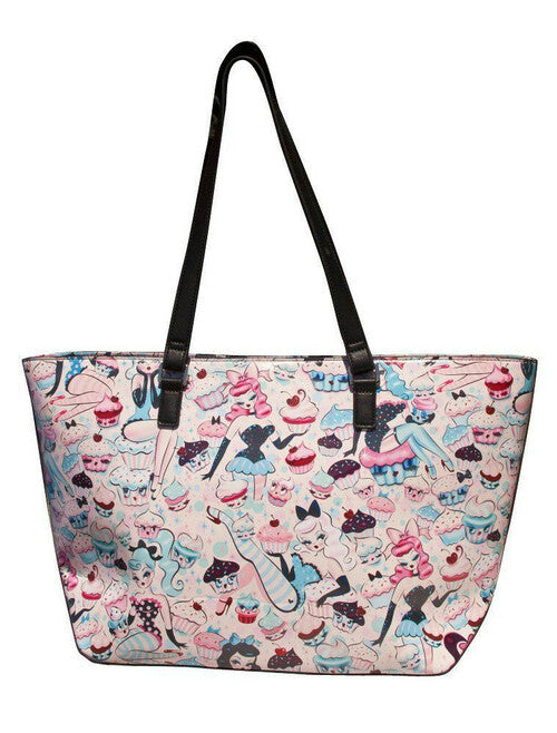 Pinup Cupcake tote Bag