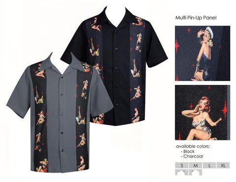 Pin Up Babe Shirt Grey