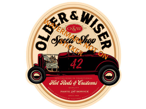 Older Wiser R Sticker