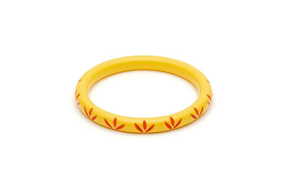 Narrow Sunrise Carve Duchess Bangle