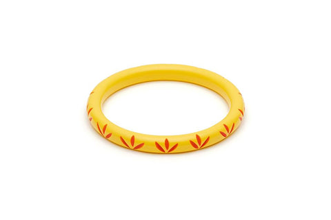 Narrow Sunrise Carve Duchess Bangle