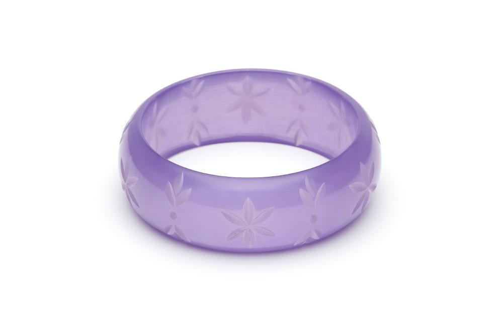Wide Parma Violet  Fakelite Bangle Regular