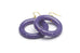 Amethyst Fakelite Drop Earrings