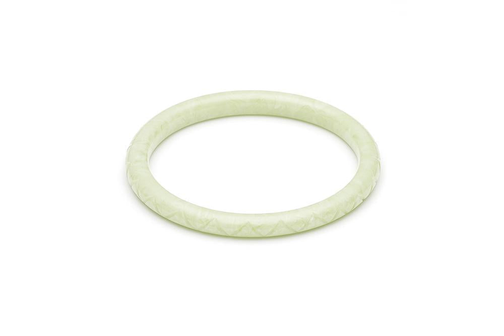 Narrow Lichen Fakelite Bangle Duchess