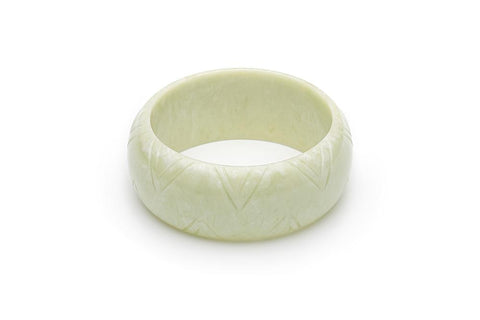 Wide Lichen Fakelite Bangle Duchess