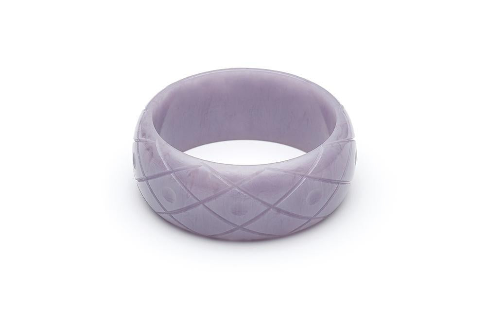 Wide Lilac Fakelite Duchess Bangle