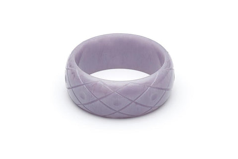 Wide Lilac Fakelite Duchess Bangle