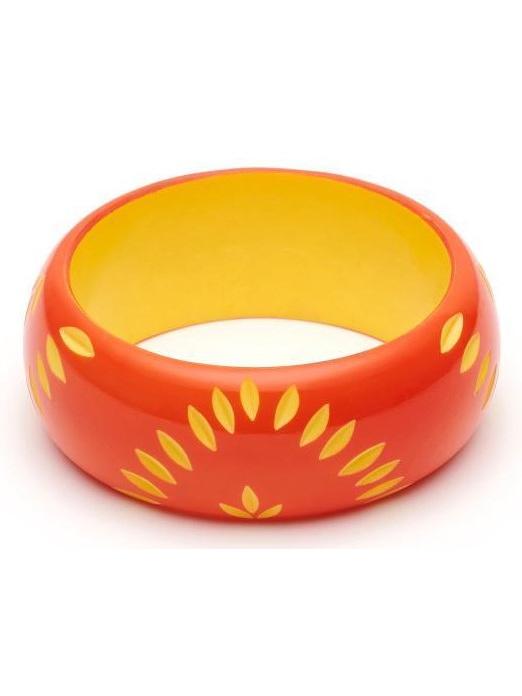 Wide Sunset Carve Duchess Bangle