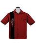 Pinstripe pinup Red