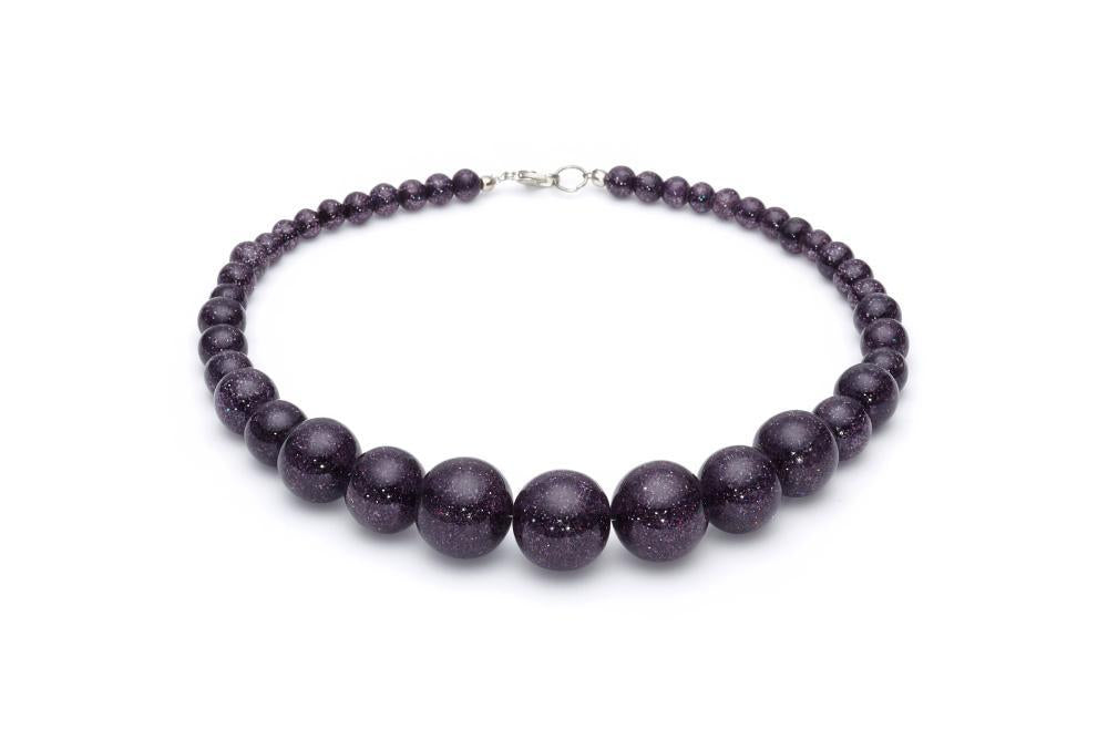 Gun Metal Glitter Beads