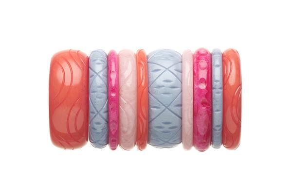 Wide Tropical Punch Fakelite Bangle Duchess