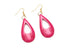 Iris pink Drop Earings Fakelite