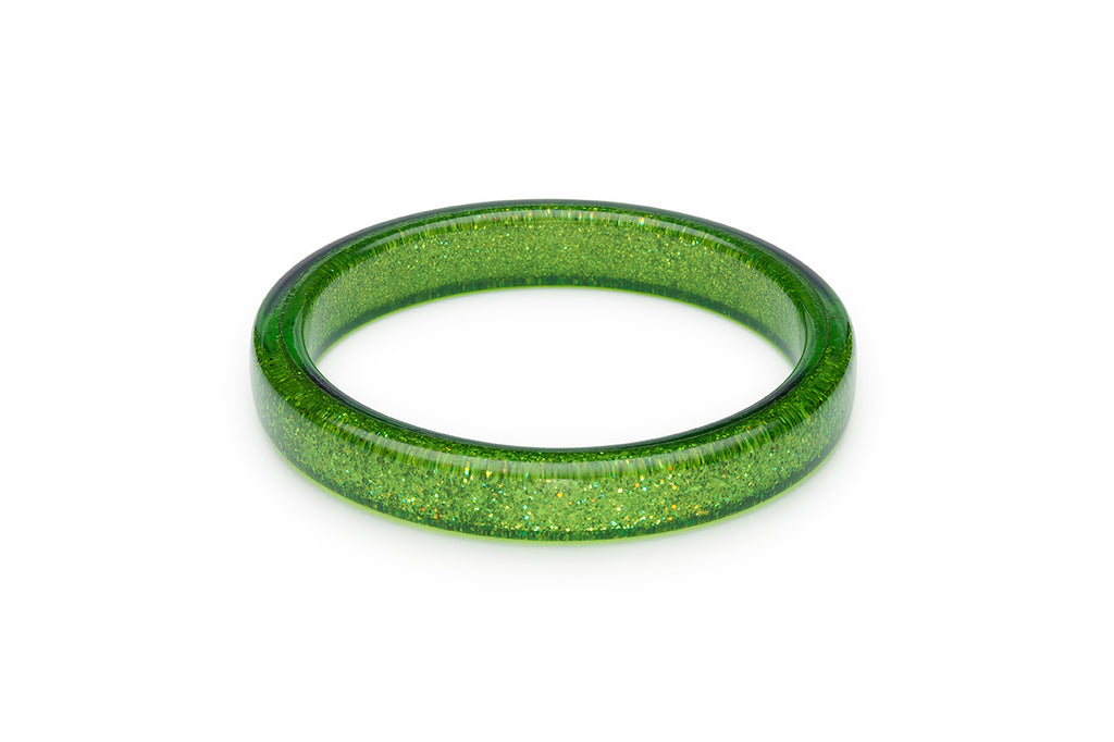 Leaf Green Glitter Bangle