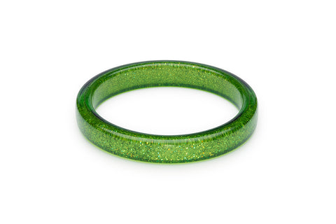 Leaf Green Glitter Bangle