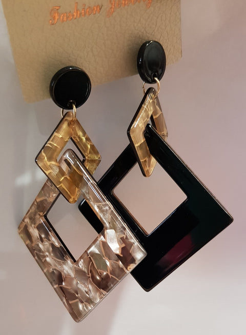 Square double sided Earing's