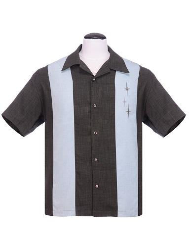 3 Star Panel Shirt Charcoal