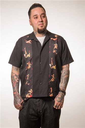 Pin Up Girl Shirt Black