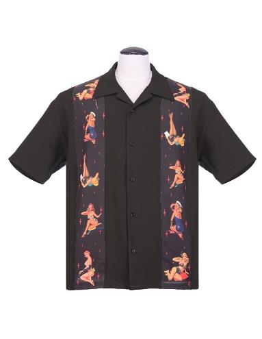 Pin Up Girl Shirt Black